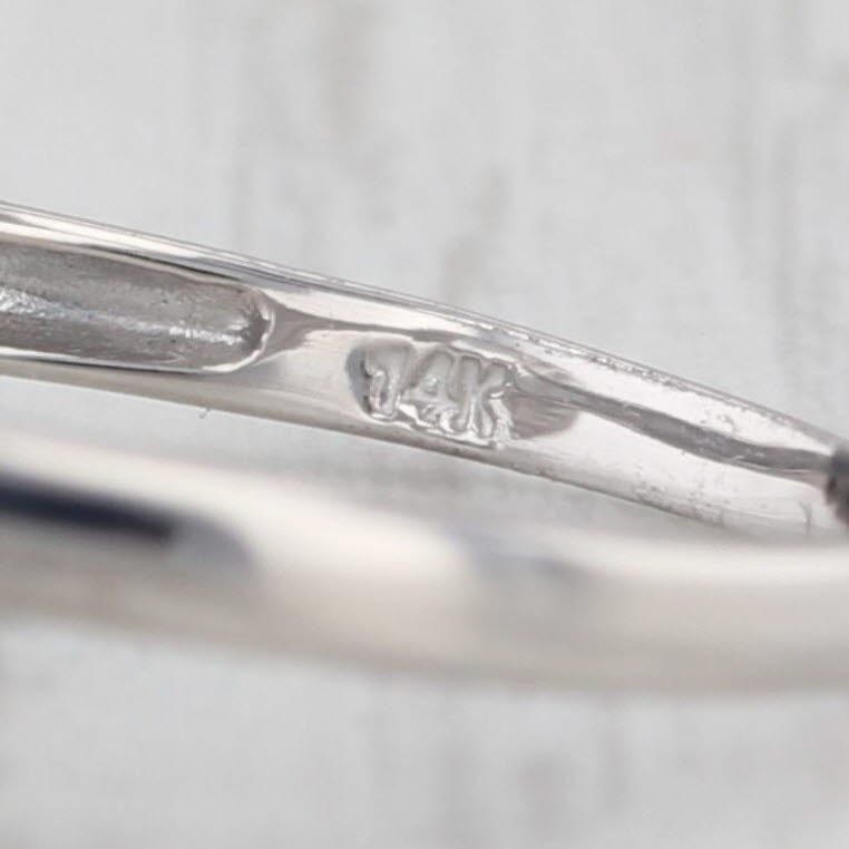 1.64ctw Aquamarine Diamond Halo Ring 14k White Gold Size 8