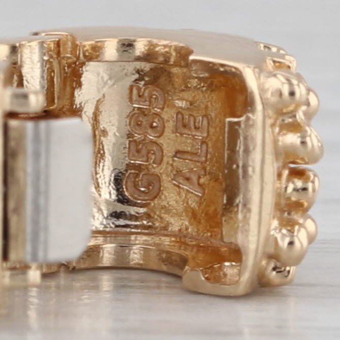 Authentic Pandora Golden Flower Clip Charm 750507 14k Gold Floral