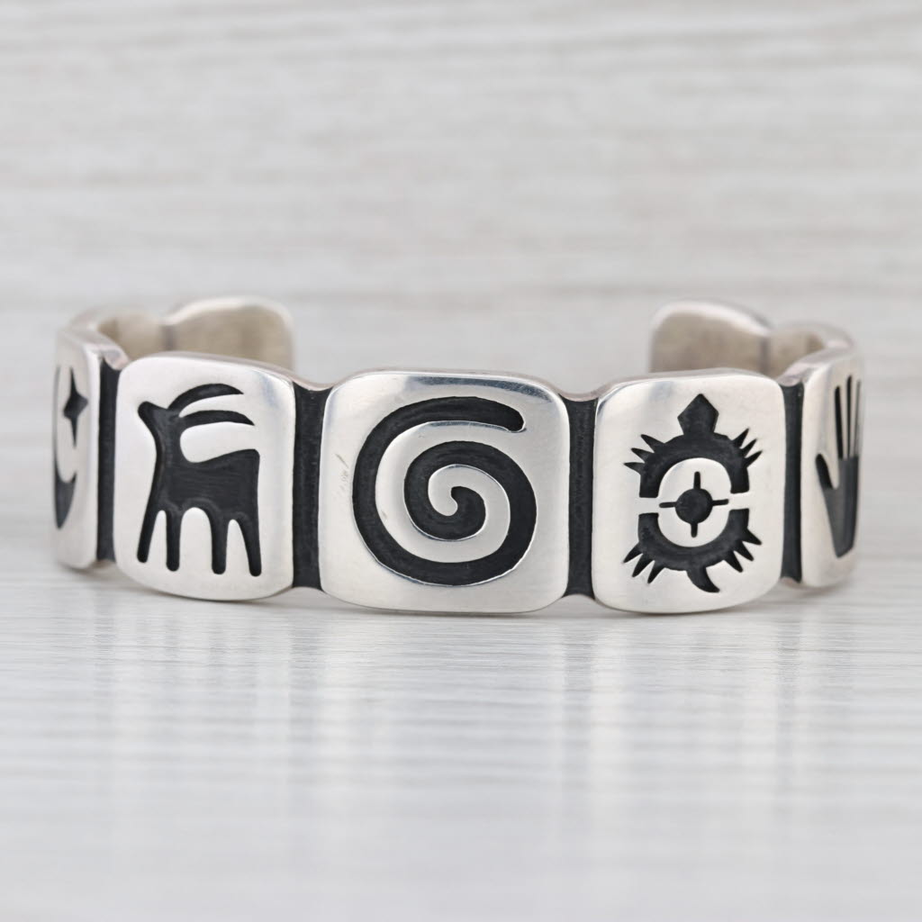Martin & Denise Stecher Southwestern Tribal Cuff Bracelet Sterling Silver