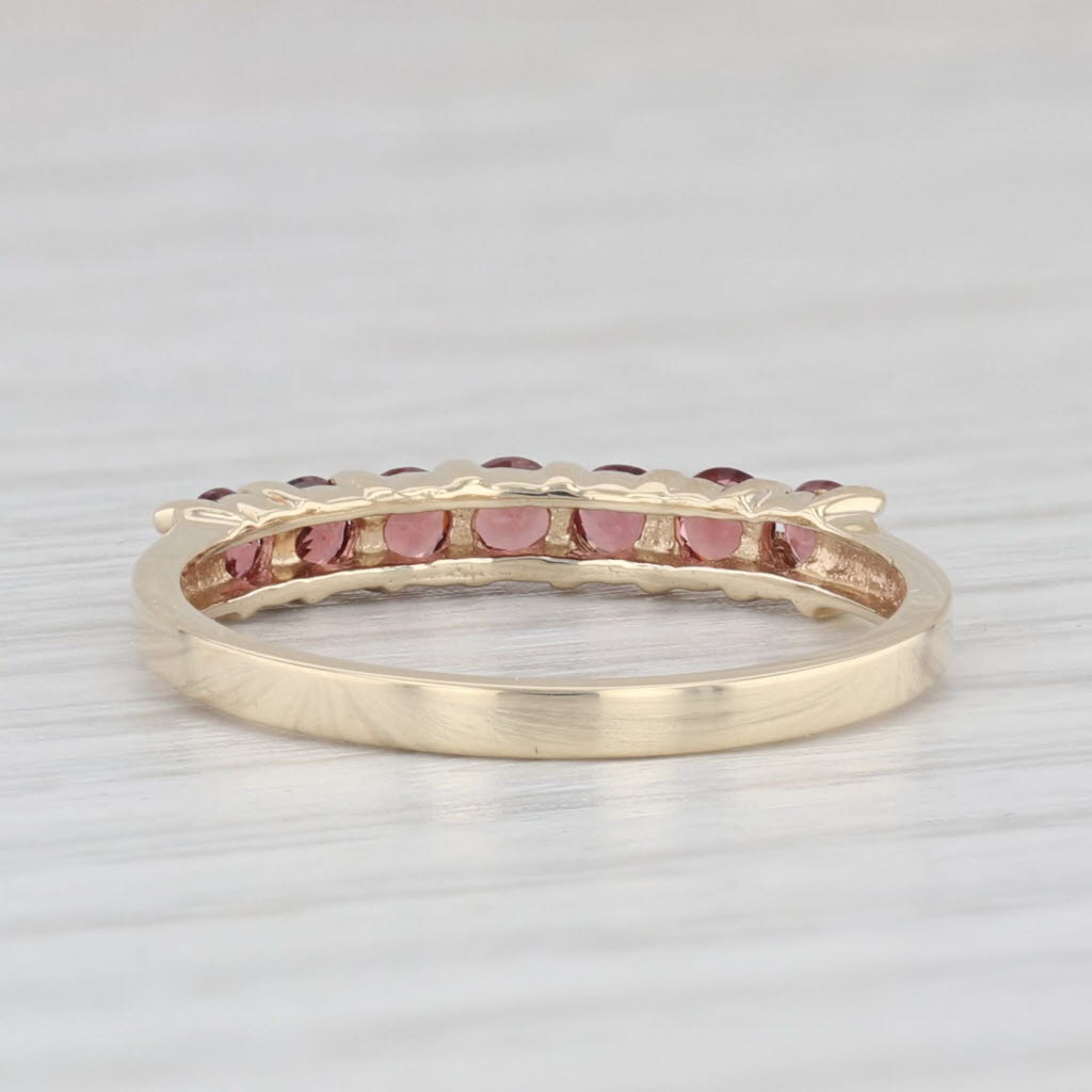 Light Gray 0.60ctw Garnet Ring 10k Yellow Gold Size 6 Stackable