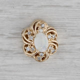 Opal Diamond Slide Bracelet Charm 14k Yellow Gold Vintage Richard Klein