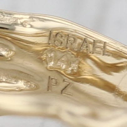 Diamond Dots Orbit Multiband Ring 14k Yellow Gold Size 8-8.25