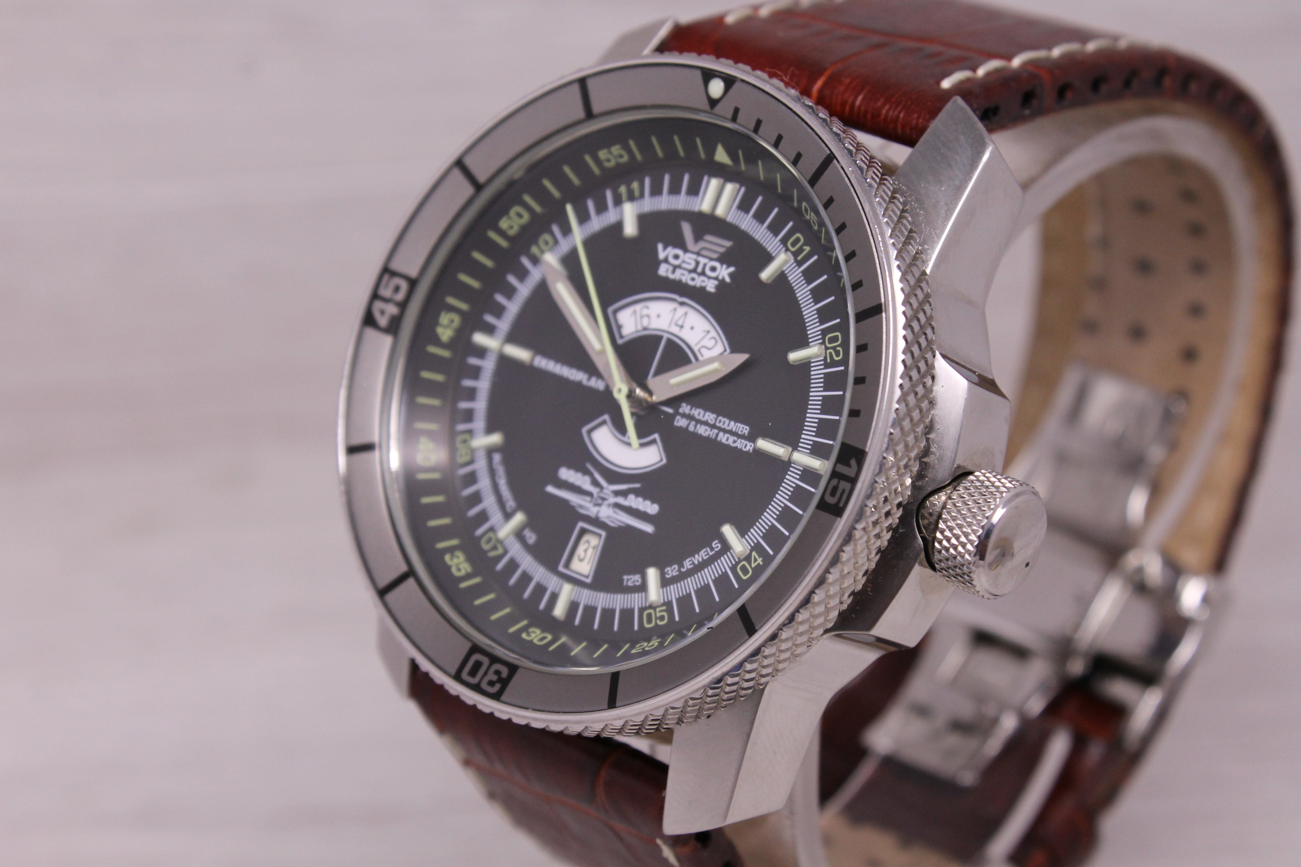 Vostok Europe Ekranoplan Mens 47mm Automatic Watch Steel Date Limited 25/3000