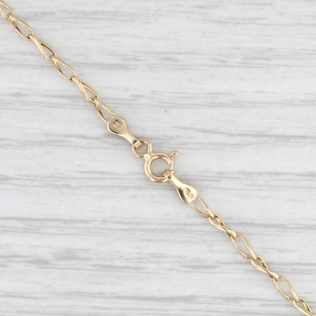24" 18k Yellow Gold Curb Chain Necklace 2mm Milor Italy