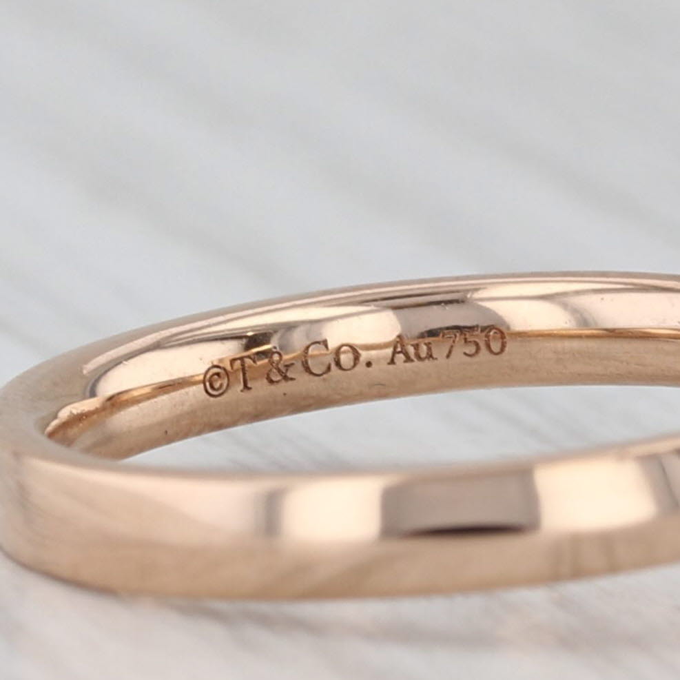 Gray Tiffany & Co T1 Ring 18k Yellow Gold Size 5.5 Designer Band