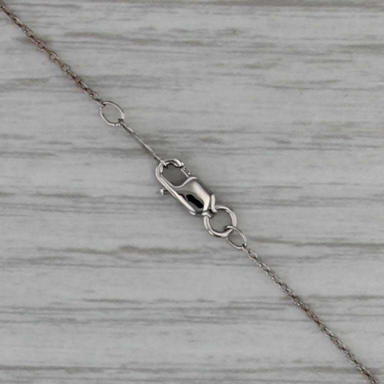 Le Vian 0.80ctw Tanzanite Diamond Halo Pendant Necklace 14k White Gold 22"