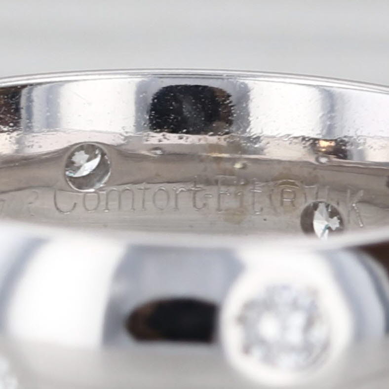 0.31ctw Diamond Dots Ring 14k White Gold Size 5.5 Wedding Band Stackable