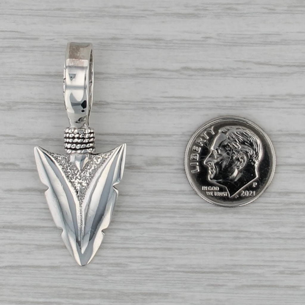 Arrowhead Pendant Sterling Silver Statement