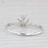 0.50ct Round Diamond Solitaire Engagement Ring 14k White Gold Size 8.5