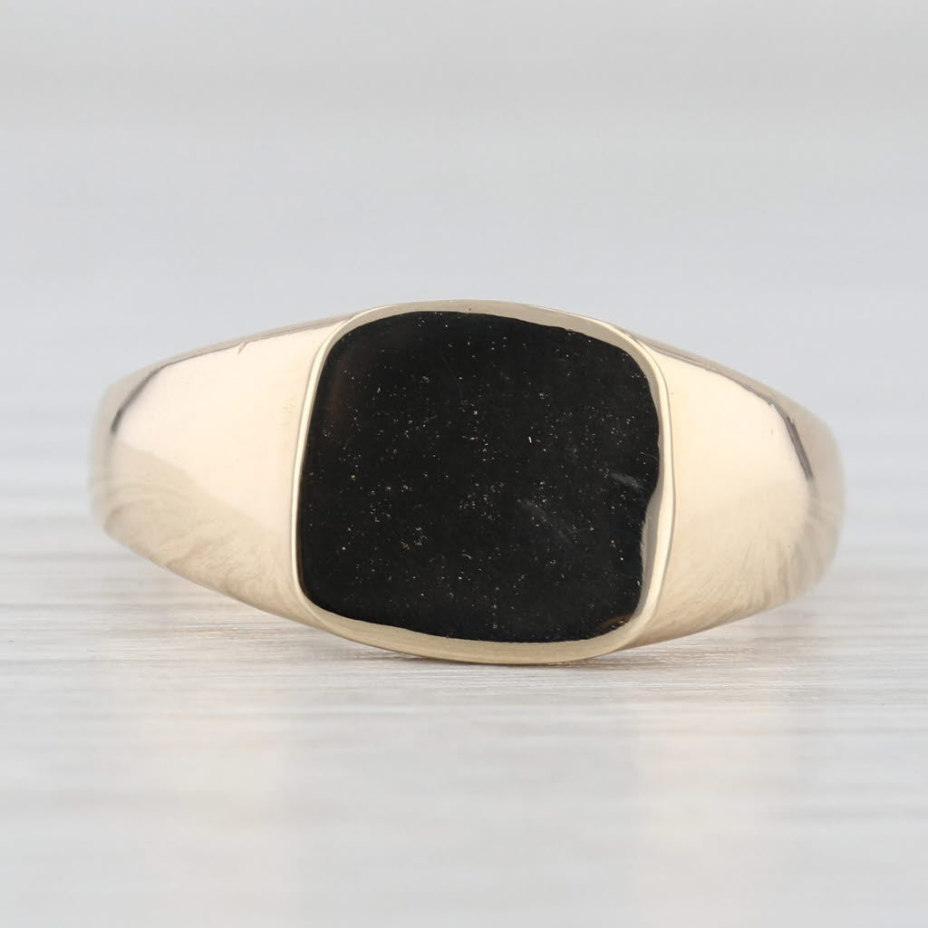 Engravable Signet Ring 14k Yellow Gold Size 7 Vintage