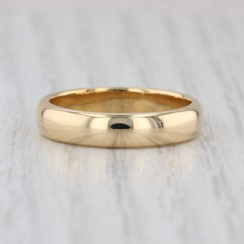Tiffany & Co Forever Classic Wedding Band 18k Yellow Gold Ring Stackable