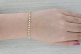 3.95ctw Diamond Tennis Bracelet 14k Yellow Gold 7" 4.5mm