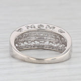 0.11ctw Diamond Mom Ring 10k White Gold Size 7 Band Gift Keepsake