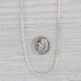 15.75" 2.5mm Popcorn Chain Necklace Sterling Silver Italian