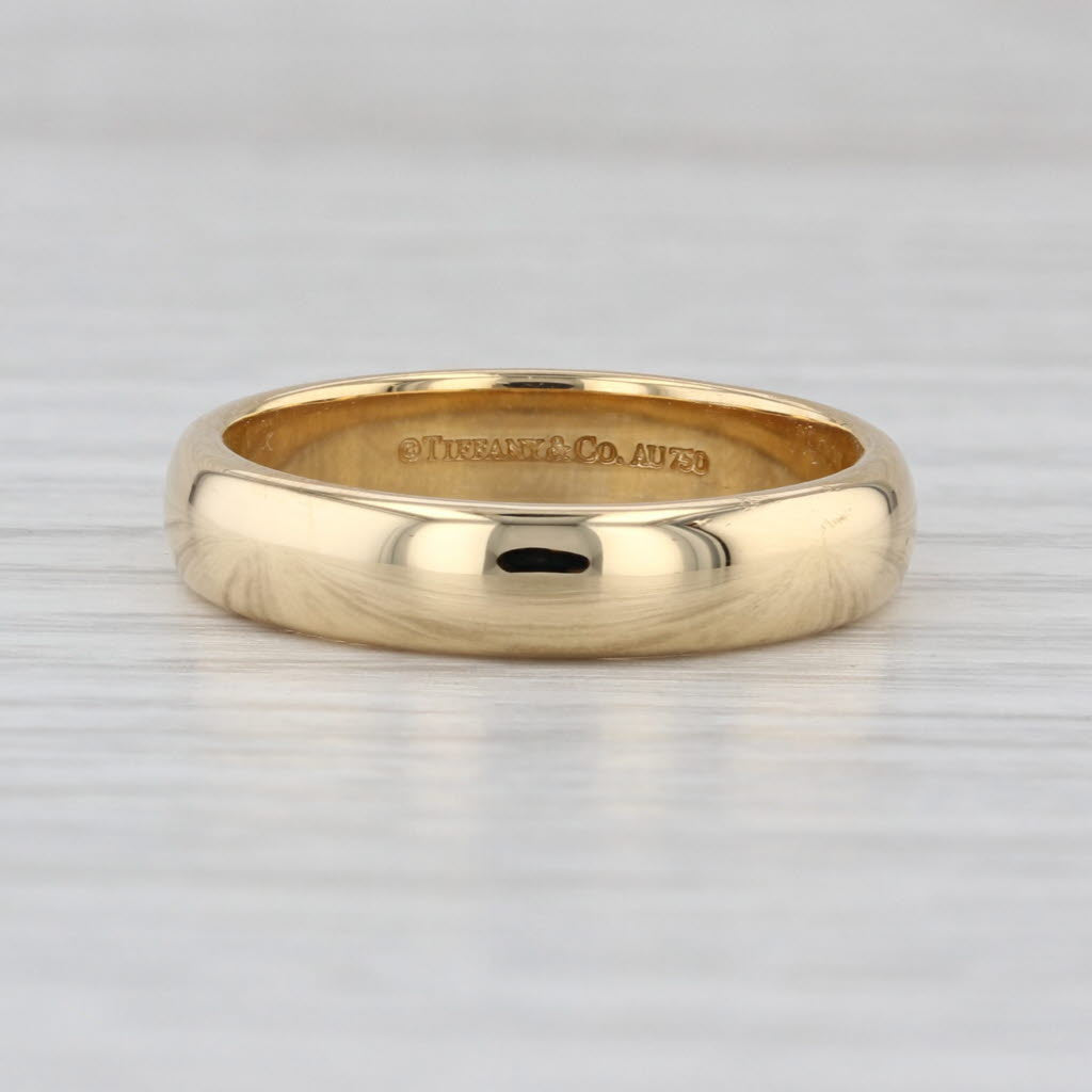 Tiffany & Co Forever Classic Wedding Band 18k Yellow Gold Ring Stackable