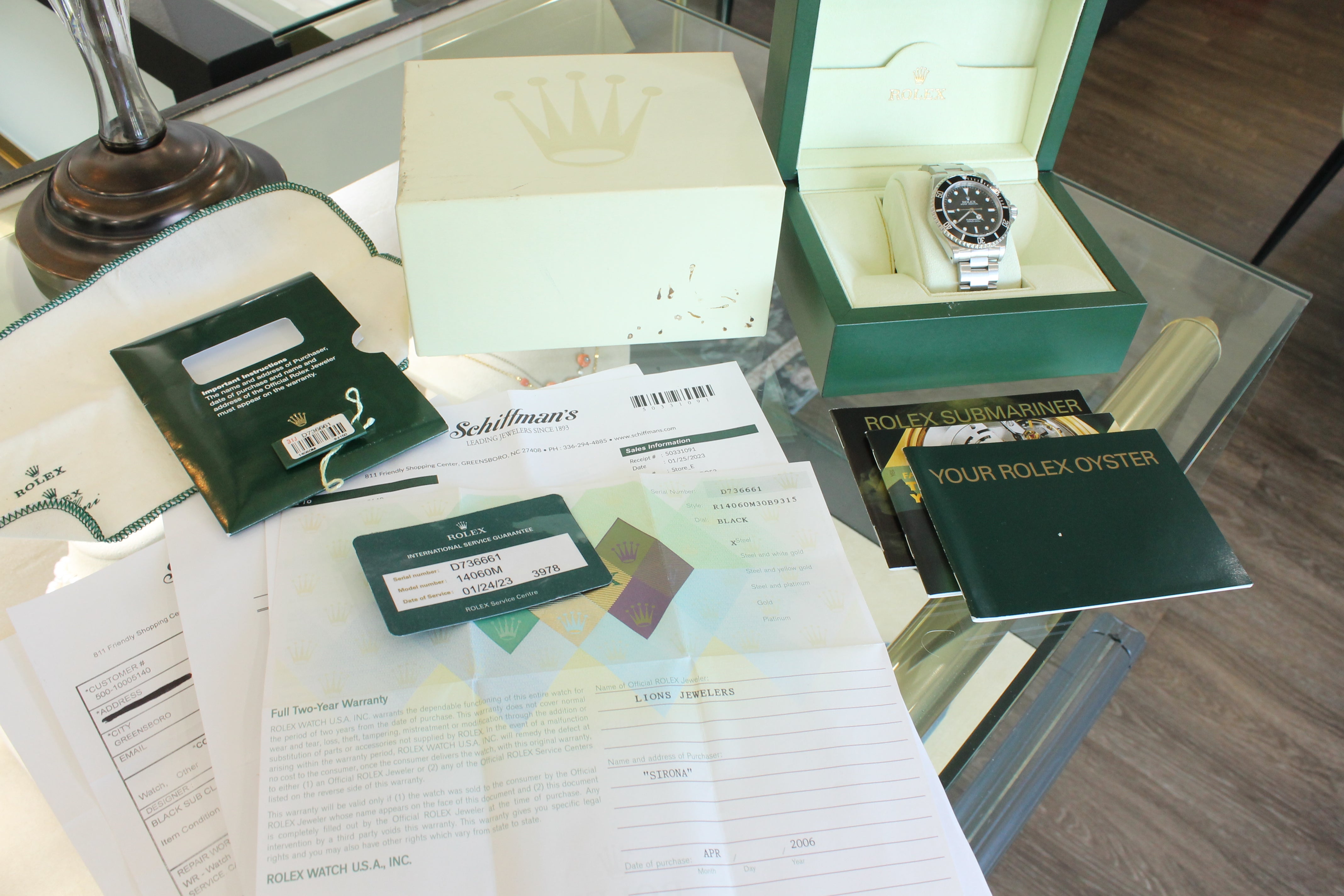 Rolex Submariner 14060M Men 40mm Steel Automatic Divers Watch Box Papers No Date