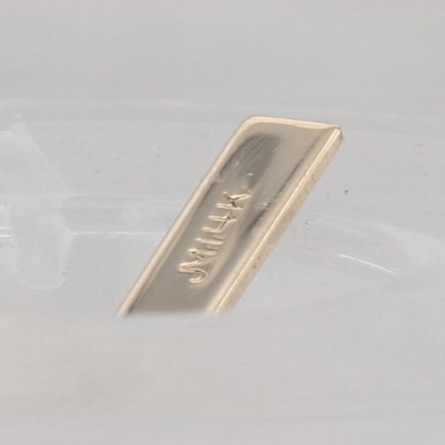 14k Yellow Gold Cross Pendant Small Thin Drop Religious Jewelry