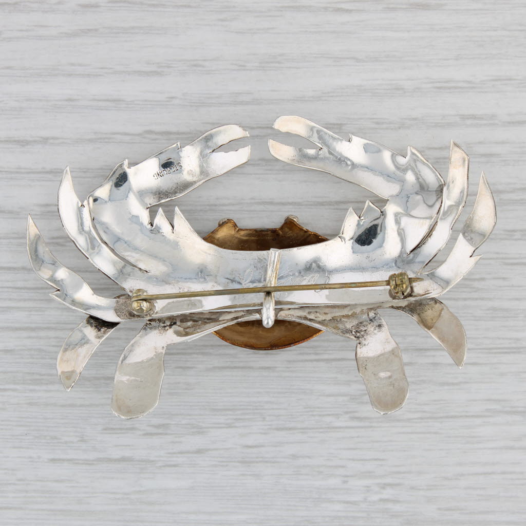 Sterling Silver/Brass on sale Brooch