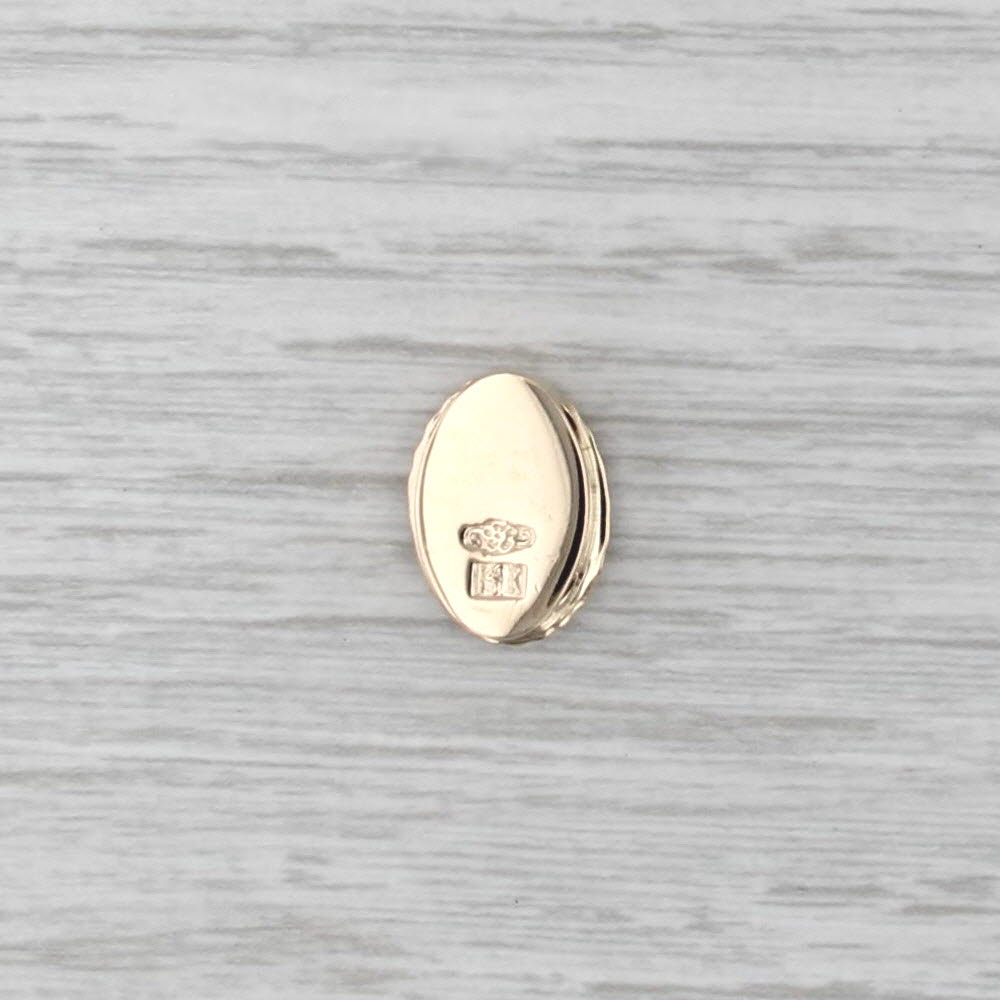 Guardian Angel Diamond Slide Bracelet Charm 14k Yellow Gold Vintage Old Victoria