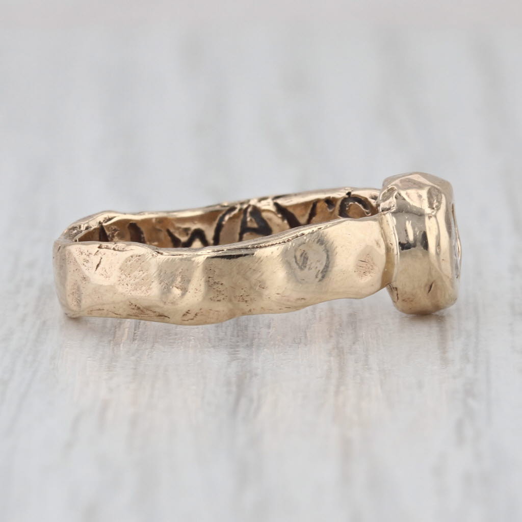 Jes Maharry Always Love 0.20ct Diamond Solitaire Engagement Ring 14k Gold Size 8