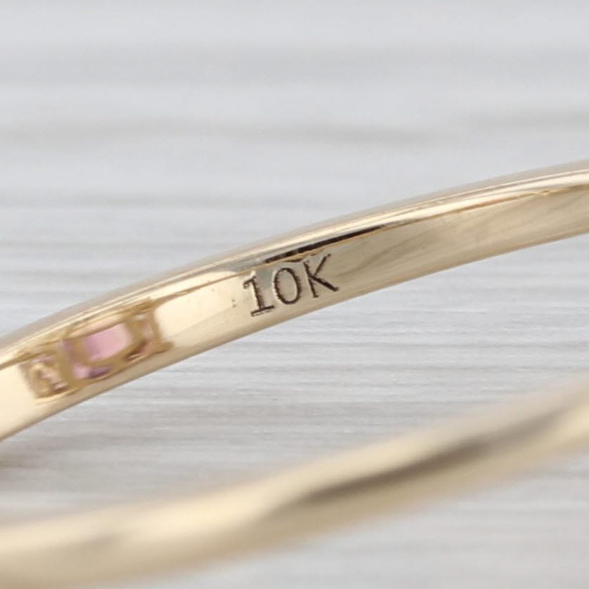 Luxoro 6.77ctw Ametrine Diamond Ring 10k Yellow Gold Size 8 Cocktail