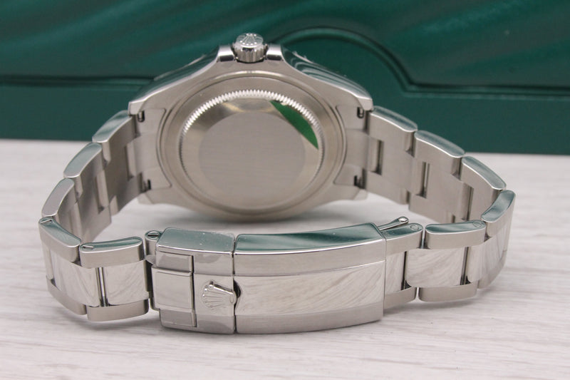 2023 Rolex Yachtmaster 37mm Rhodium 268622 Steel Platinum Watch Unworn Box Card