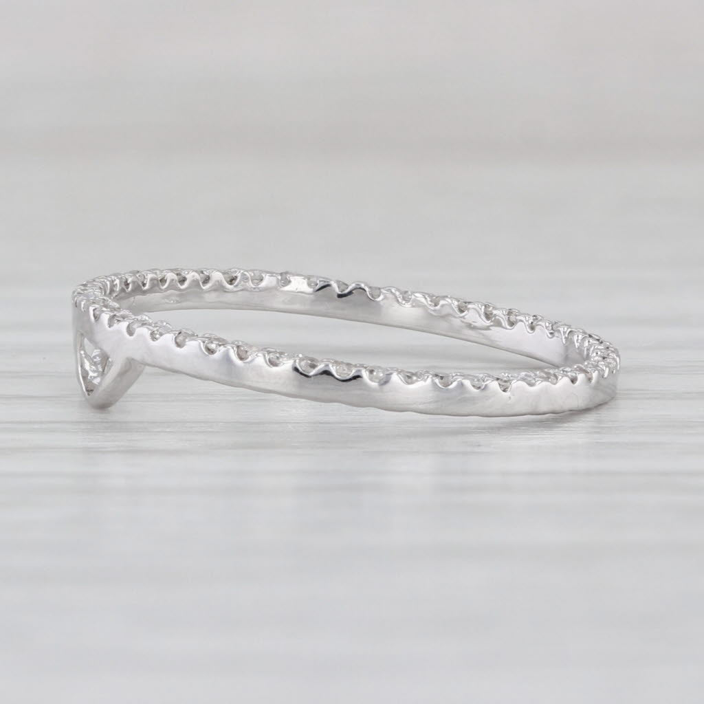 0.20ctw Diamond Eternity Circle Pendant 14k White Gold Floating Drop