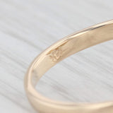 Diamond Abstract Bypass Ring 14k Yellow Gold Size 6