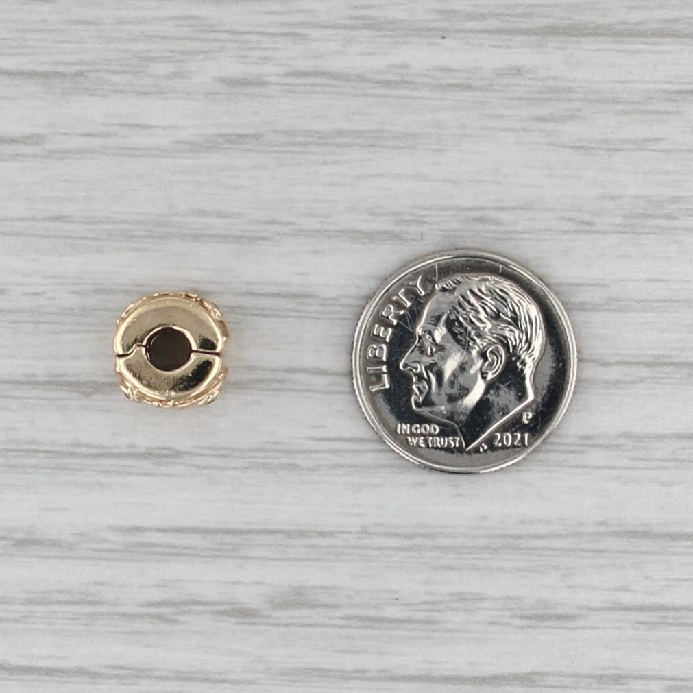 Pandora Babbling Brook Clip 14k Yellow Gold Diamond Charm 750418D