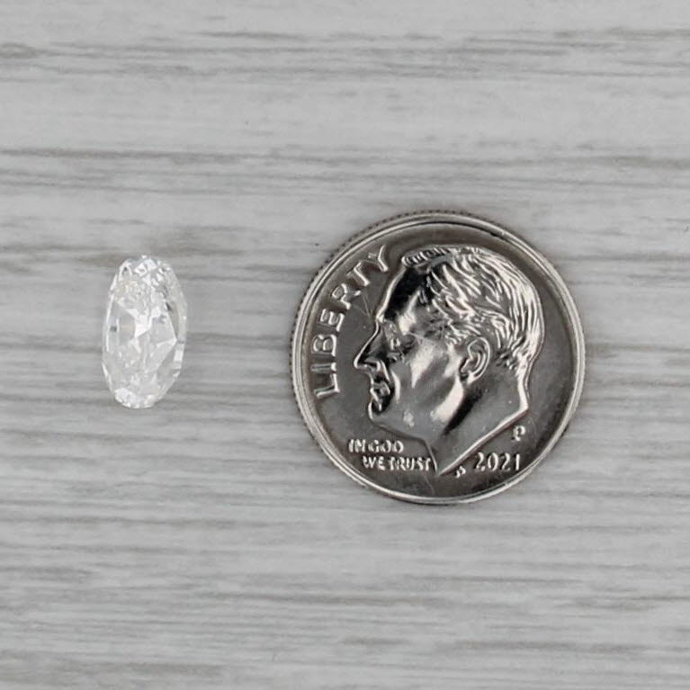 GIA 2.01ct Loose Diamond Solitaire Oval Brilliant Cut I I1 For Setting