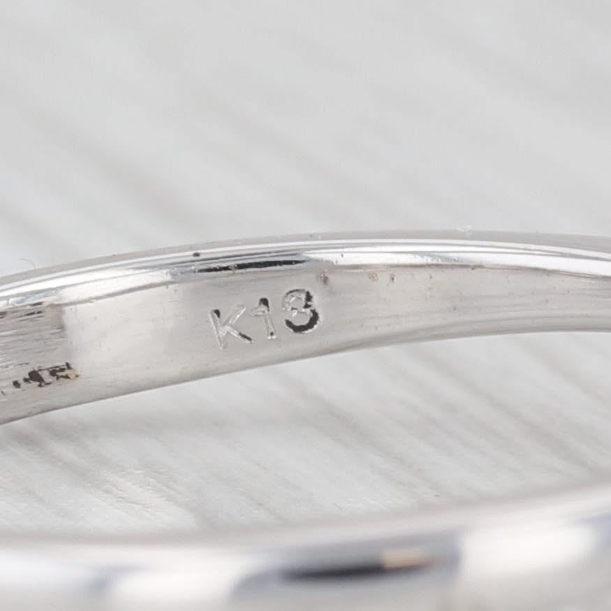 0.84ctw VS2 Diamond Baguette Ring 18k White Gold Size 7.75