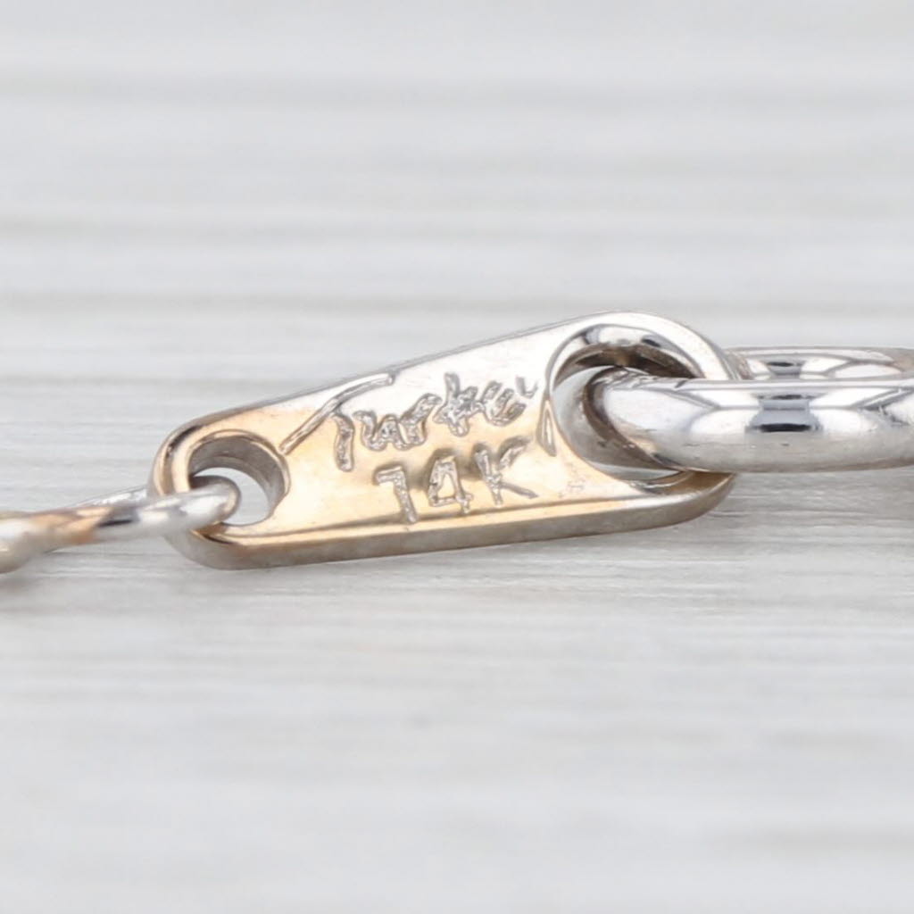 0.90ctw Diamond Cross Pendant 14k 18k White Gold 21" Box Chain