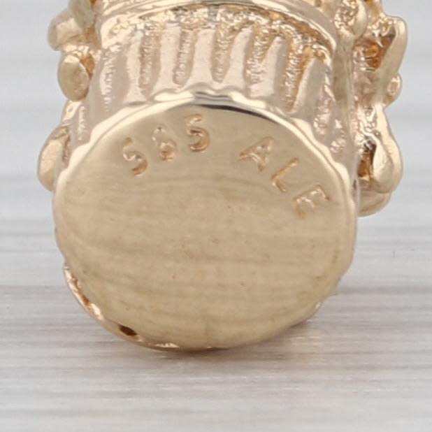 Authentic Pandora 750441D Flower Bouquet Charm 14k Gold Diamond Retired Bead