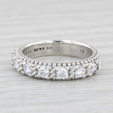 Light Gray 0.60ctw Cubic Zirconia Ring Sterling Silver Stackable Band Judith Ripka