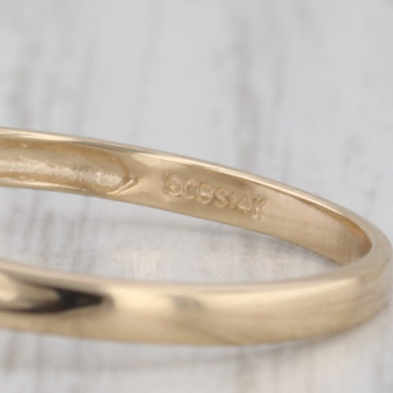 0.78ctw Green Brown Oval Andalusite 14k Yellow Gold Size 8