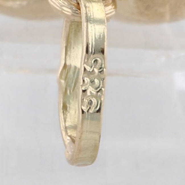 Puffy Heart Pendant 14k Yellow Gold Small Charm