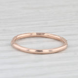 0.20ctw Diamond Wedding Band 14k Rose Gold Stackable Ring Size 6.75