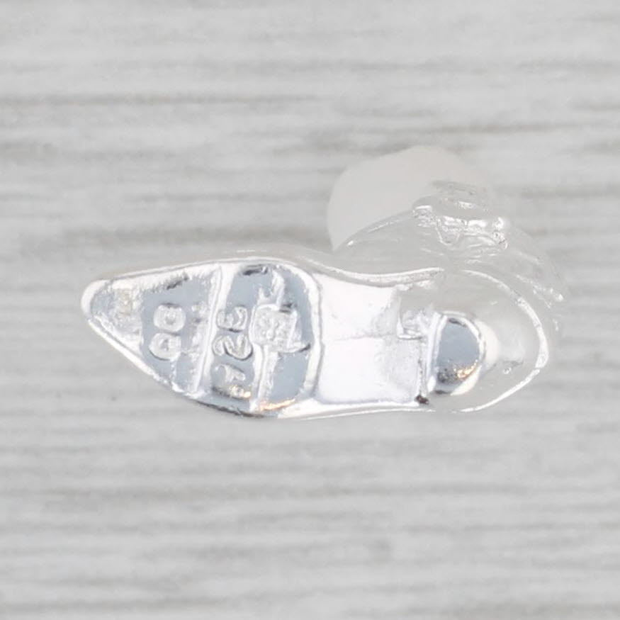 Light Gray New Cowboy Boot Pendant Sterling Silver Western Charm