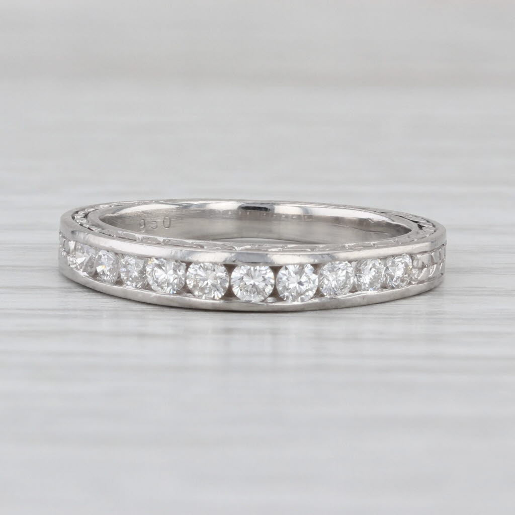 0.33ctw Diamond Wedding Band 950 Platinum Size 6.5 Stackable Anniversary Ring