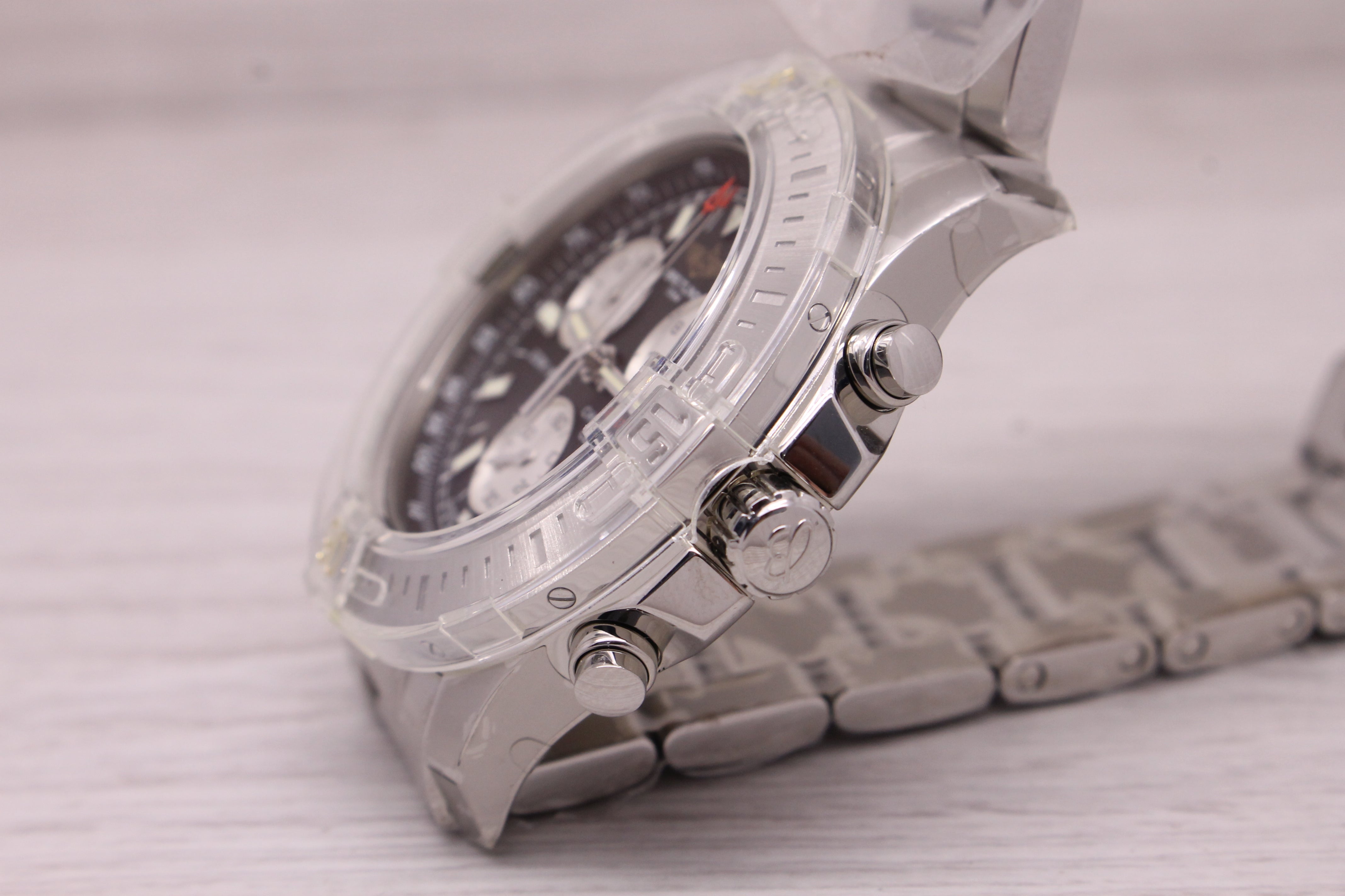 Breitling Colt A73388 Mens 43mm Steel Quartz Chronograph Watch w Box UNWORN NOS