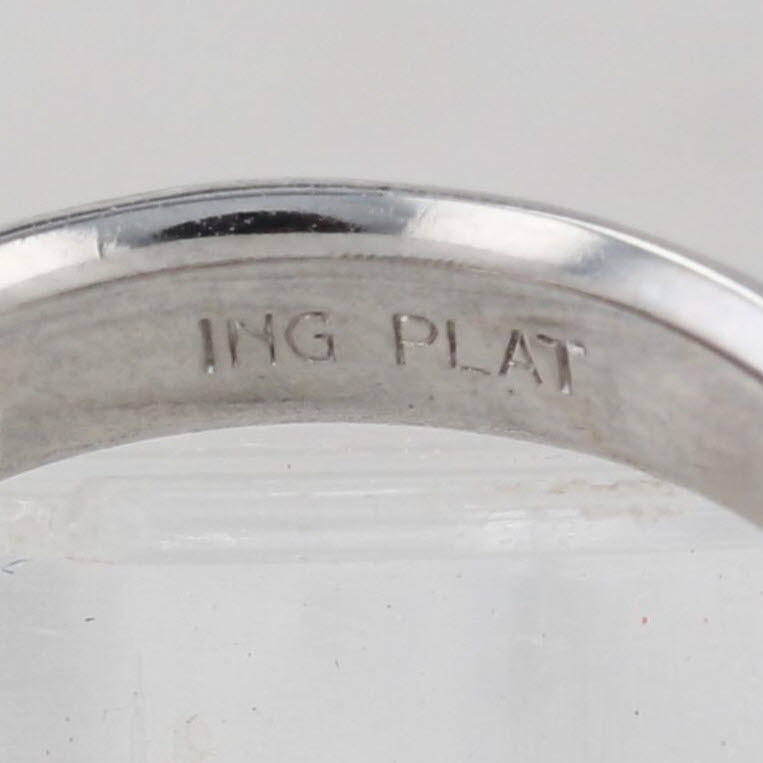 Classic Platinum Wedding Band Size 5.5-5.75 Ring Stackable
