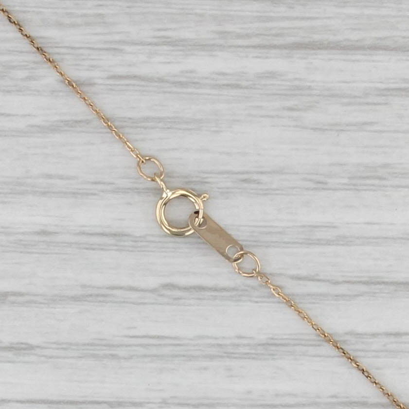Jane Seymour Diamond Open Hearts Pendant Necklace 10k Gold 18" Cable Chain