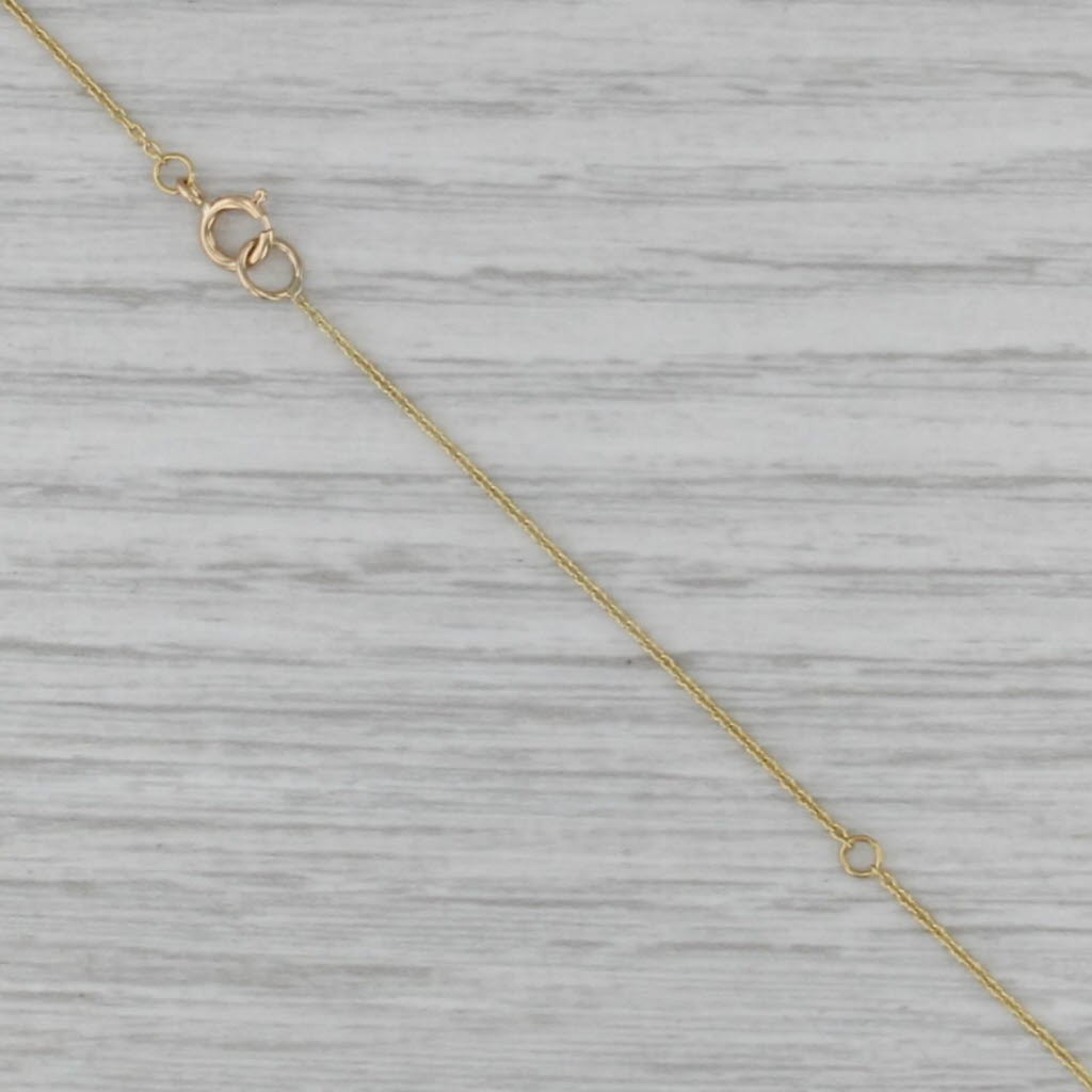 16"-18" Cable Chain Necklace 18k Yellow Gold 1mm