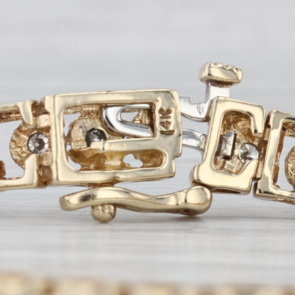 1.75ctw Diamond Tennis Bracelet 14k Yellow Gold 7.5" 6mm