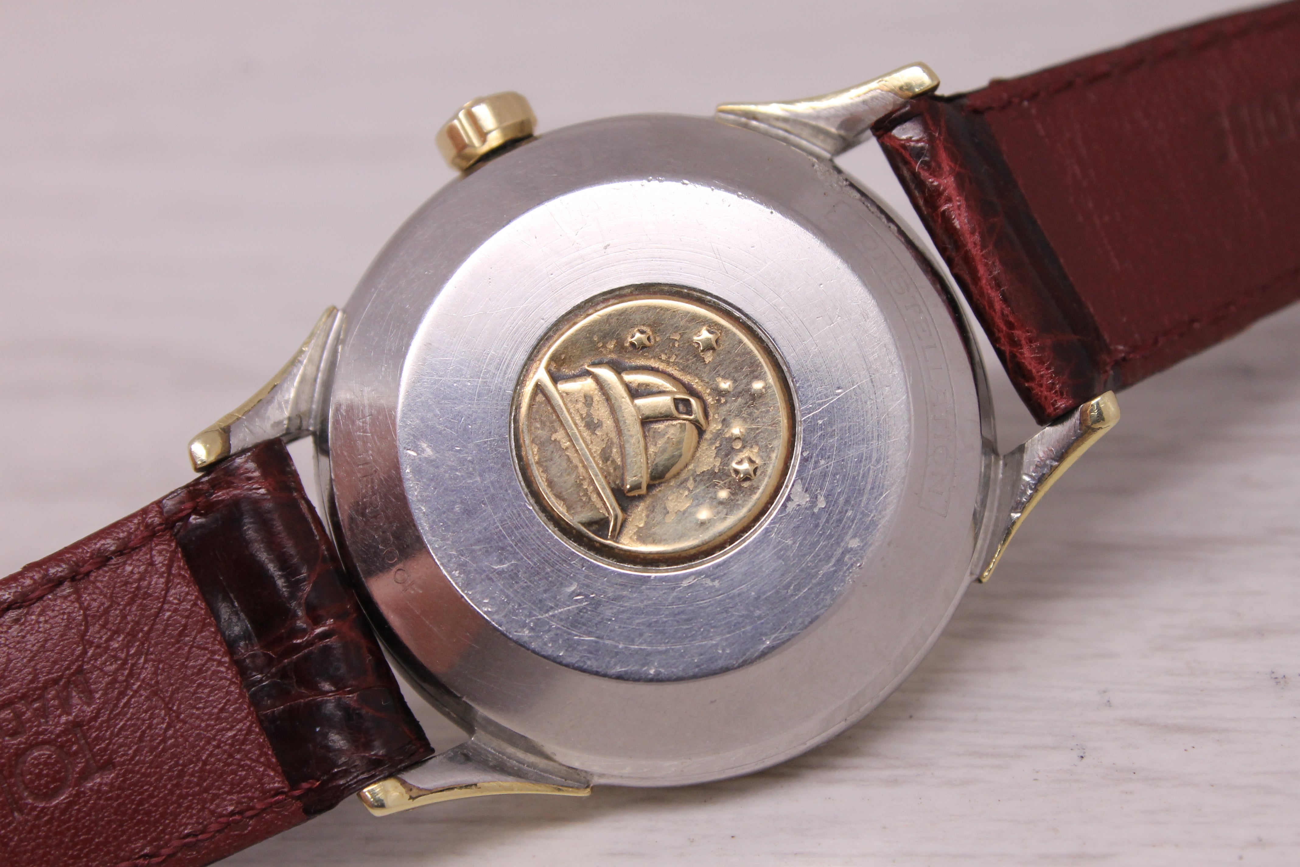 Vintage c.1958 Omega Constellation Arrowhead 35mm Gold Cap Watch ref.2852 c.500