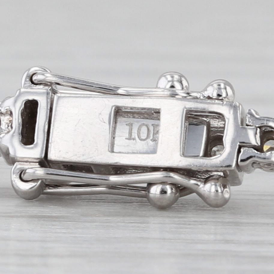 New 0.60ctw Diamond Tennis Bracelet 10k White Gold 8.75" 3mm