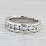 0.90ctw Diamond Wedding Band Platinum Stackable Anniversary Ring Size 7