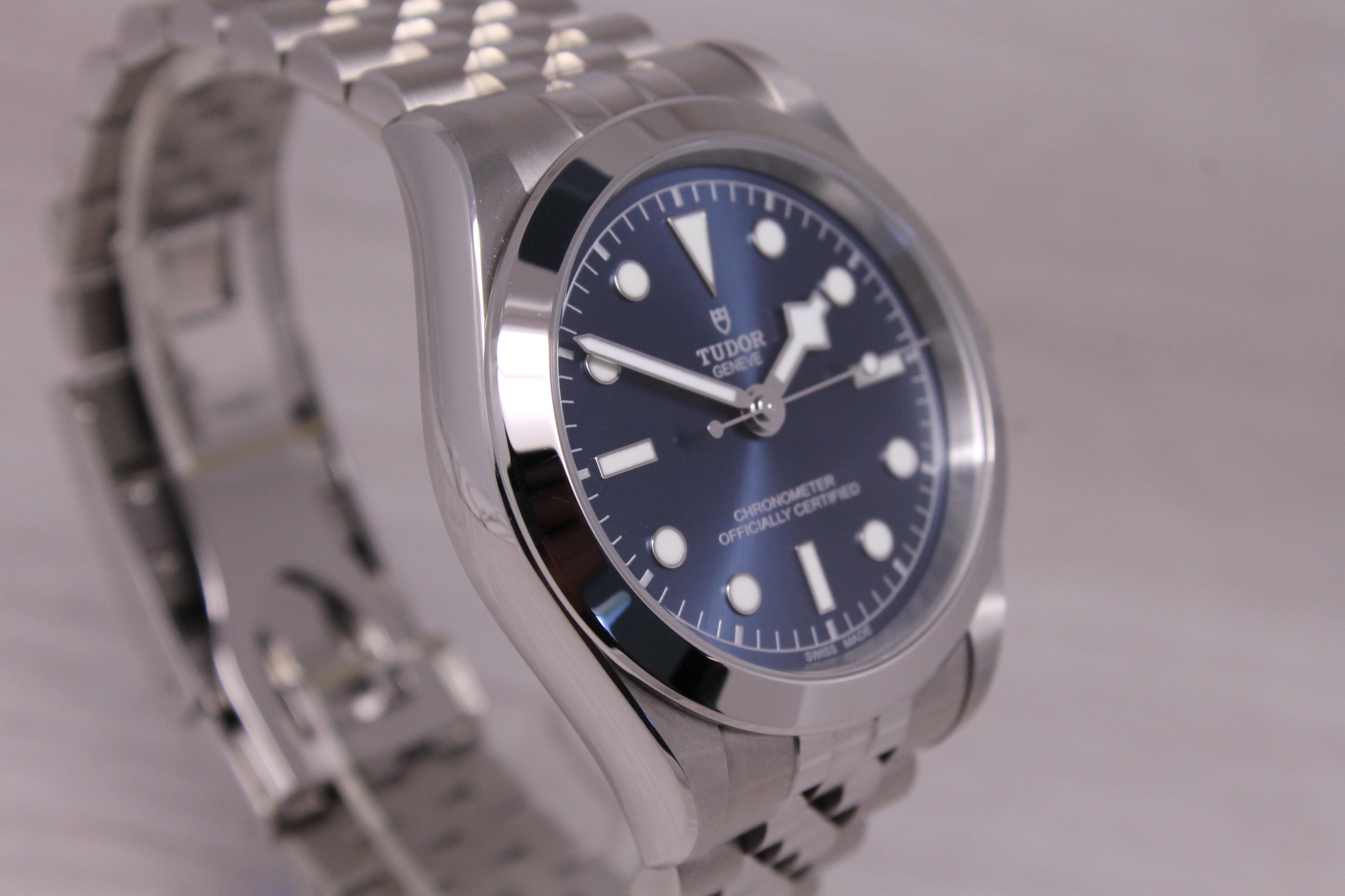 Tudor Black Bay One 39mm Blue Mens Steel Automatic Watch Box Card April 26 79660