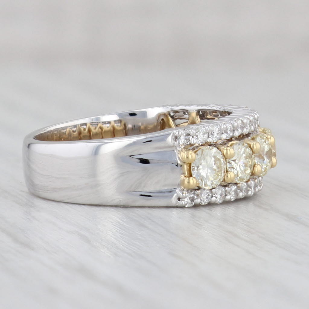 Light Gray New Allison Kaufman 1.64ctw Diamond Ring 14k Gold Sz 6.75 Stackable Anniversary