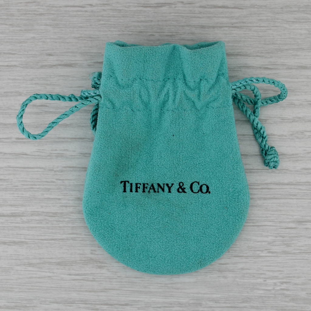 Tiffany & Co 1837 2001 Bar Pendant Necklace w/ Pouch Sterling Silver 18" Chain